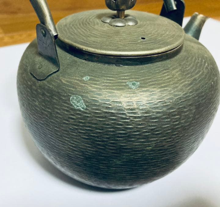 アンティーク お洒落 金属製急須 骨董品 希少品