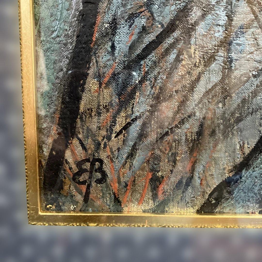 油彩　びしょっぷ英郎　「妙法寺　F8」