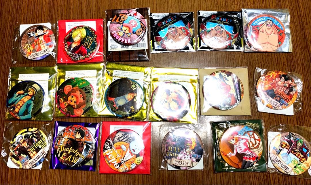 ONE PIECE 缶バッジ　18点