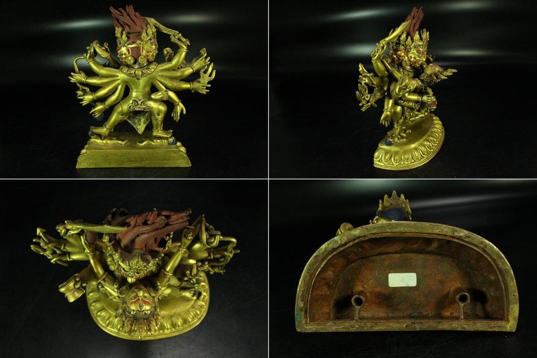 仏教美術 渡金 歓喜仏(K-A986)