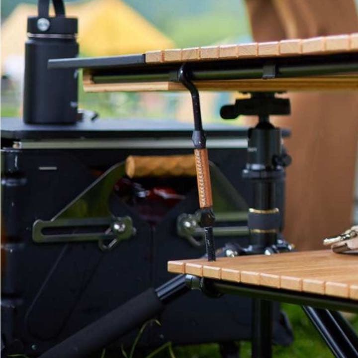 自作ミルポッドテーブル トライポッドテーブル キャンプBGO