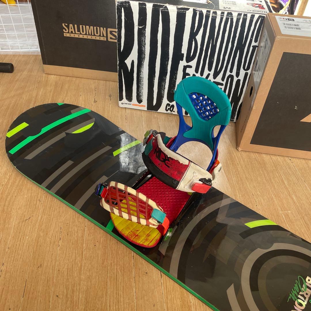 BURTON×RIDE　バートンスノーボードセット　ライド　バインディング付