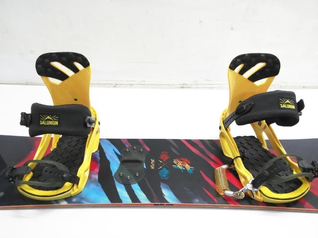 美品 サロモン ランブルフィッシュ140 リズム Mサイズ スノーボードセット