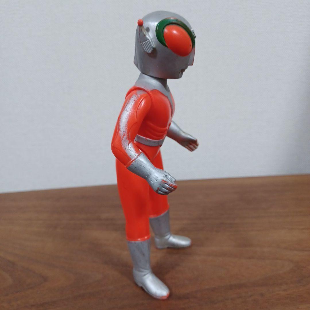 当時ものポピー製「ファイヤーマン」朱赤の超希少ソフビフィギュア