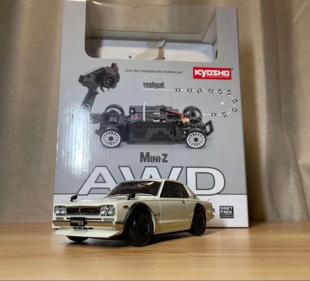 京商ミニッツAWD レディセット日産スカイライン2000GTライトユニット付き