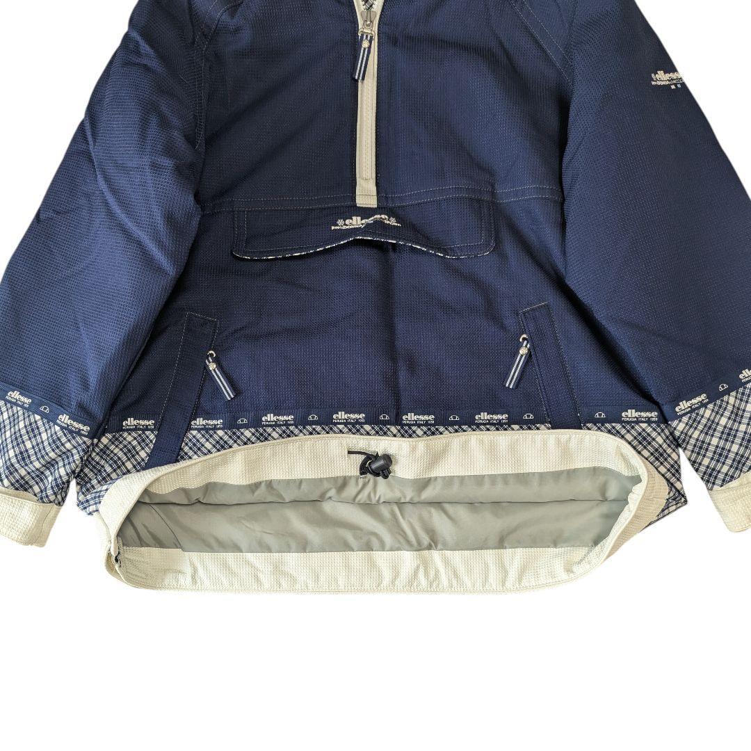 ellesse スキーウェア 上下セット　白と紺色 M キッズ 160