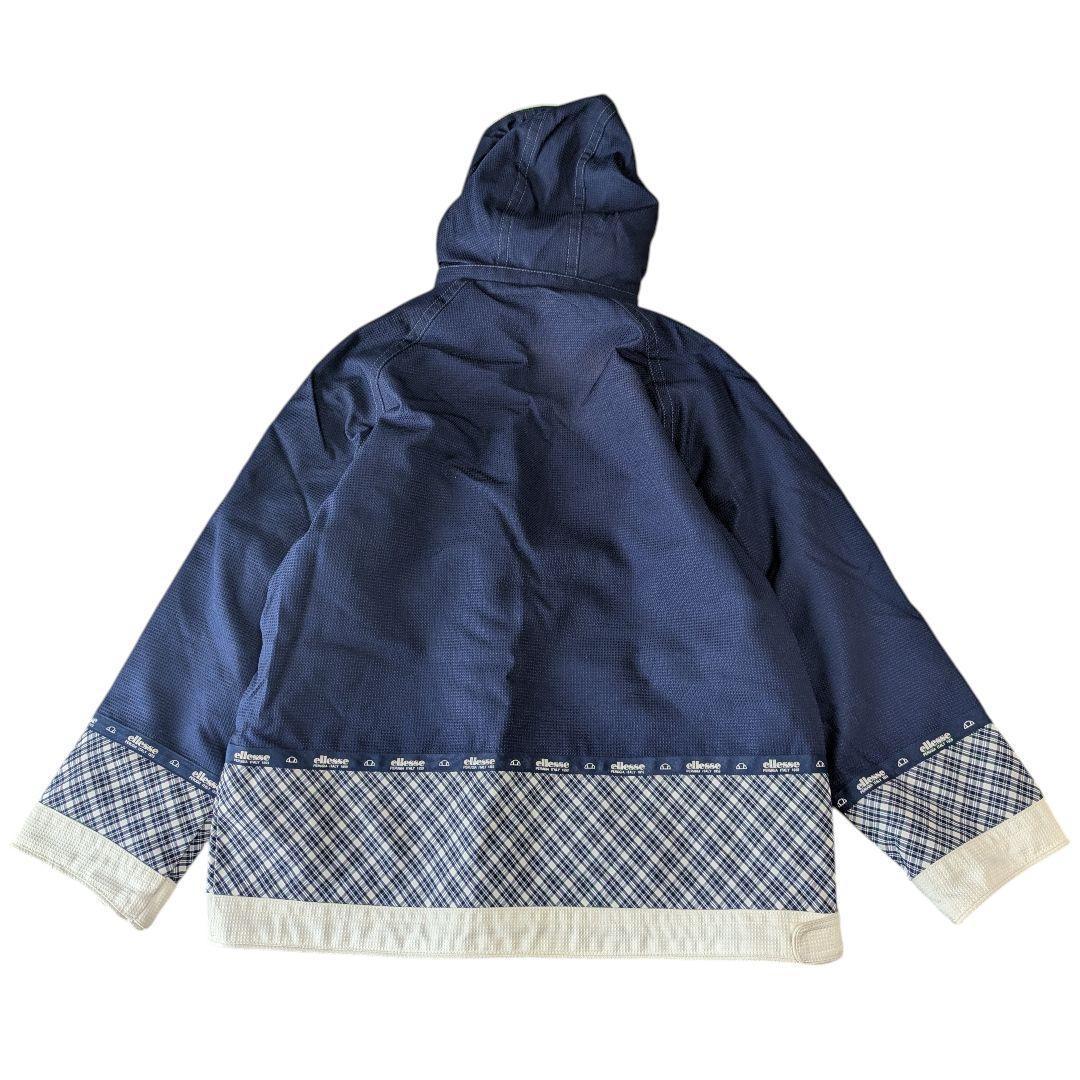 ellesse スキーウェア 上下セット　白と紺色 M キッズ 160