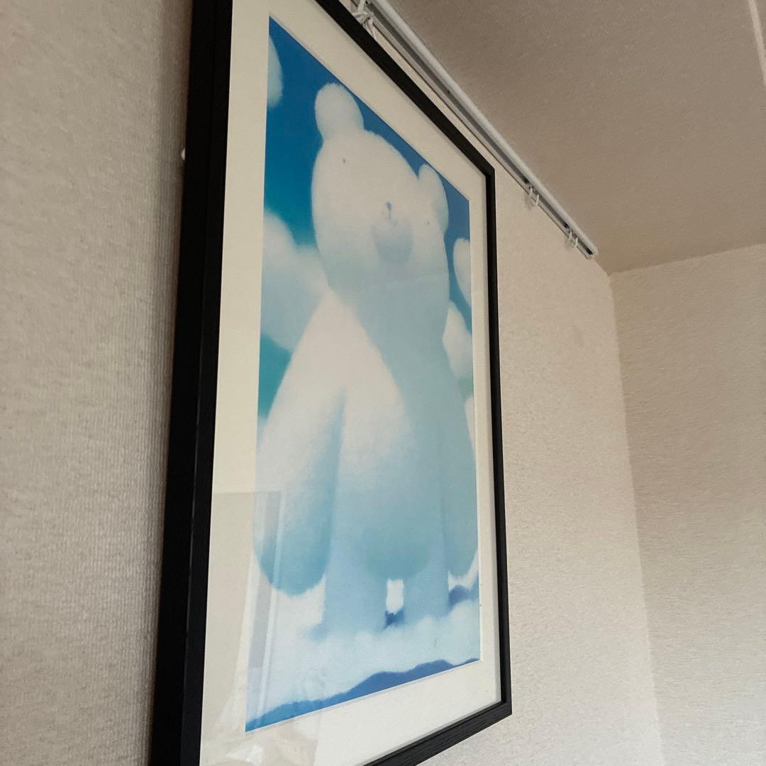 渡辺宏 大きな白クマ 白いクマの現代アート作品　ポスター