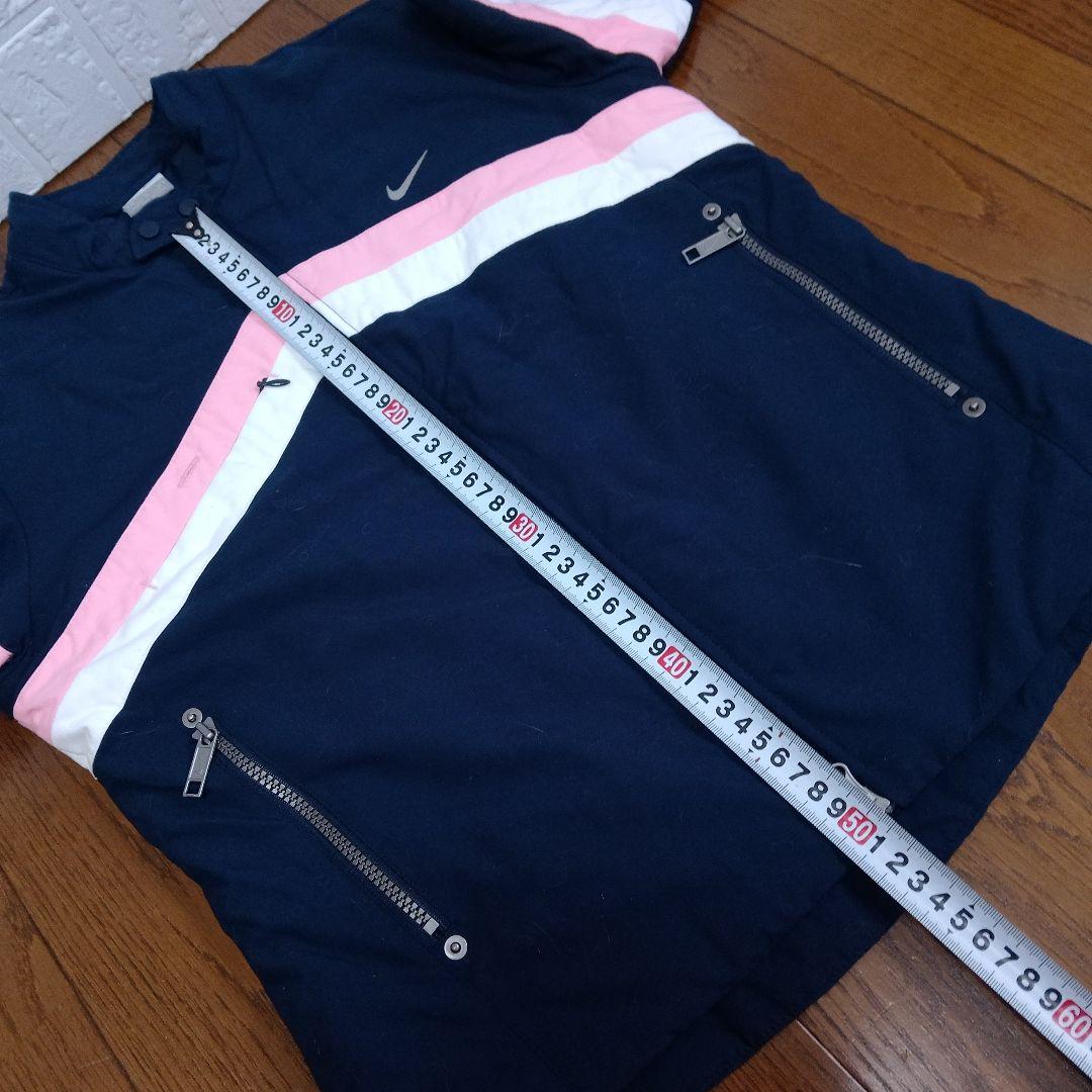 NIKE GOLF フルジップ ジャケット ネイビー ピンク　レディース M