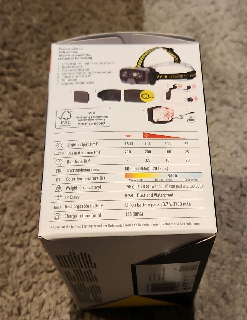 レッドレンザー　LEDLENSER　HF8R WORK 　ヘッドランプ