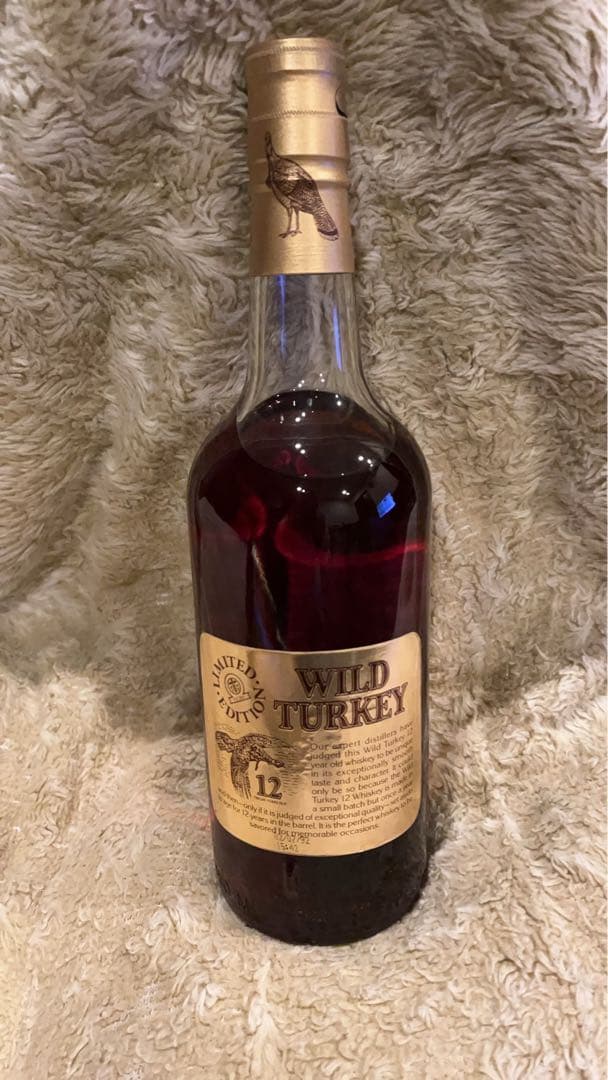 s*e様 WILD TURKEY 12年 750ml 金筒入り　未開封