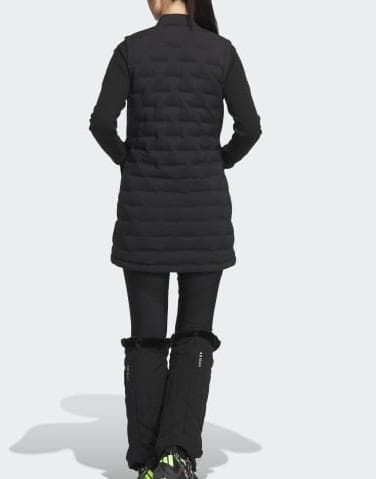 ⛳️アディダス♥️adidas GOLF ダウン90％ ロング丈 ベスト 黒