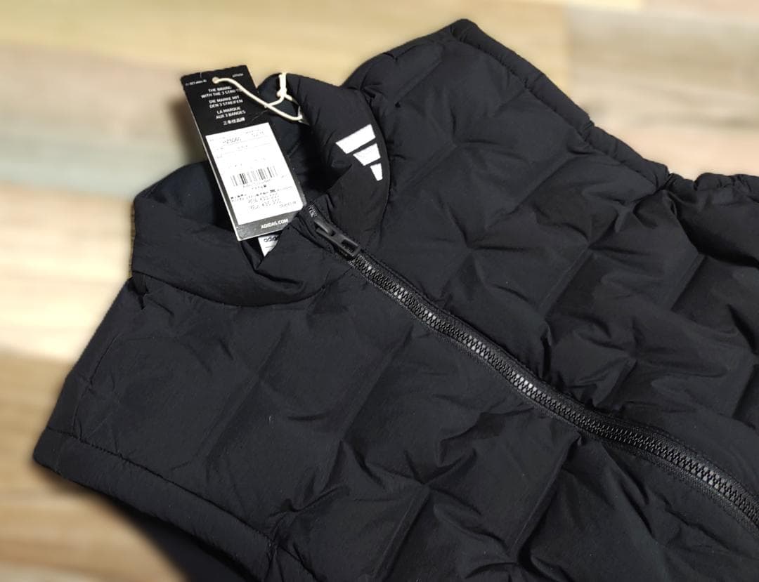 ⛳️アディダス♥️adidas GOLF ダウン90％ ロング丈 ベスト 黒