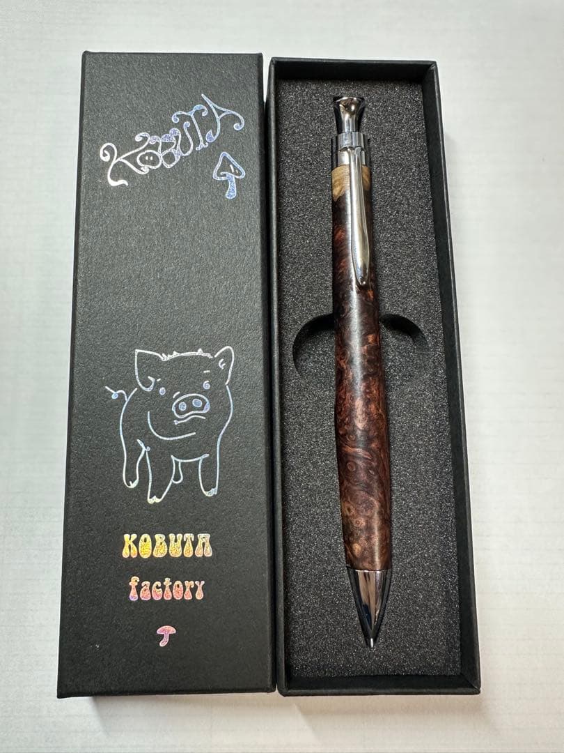 こぶた工房　シャープペンシル　ローズウッド瘤杢極上　0.5mm 節修正あり