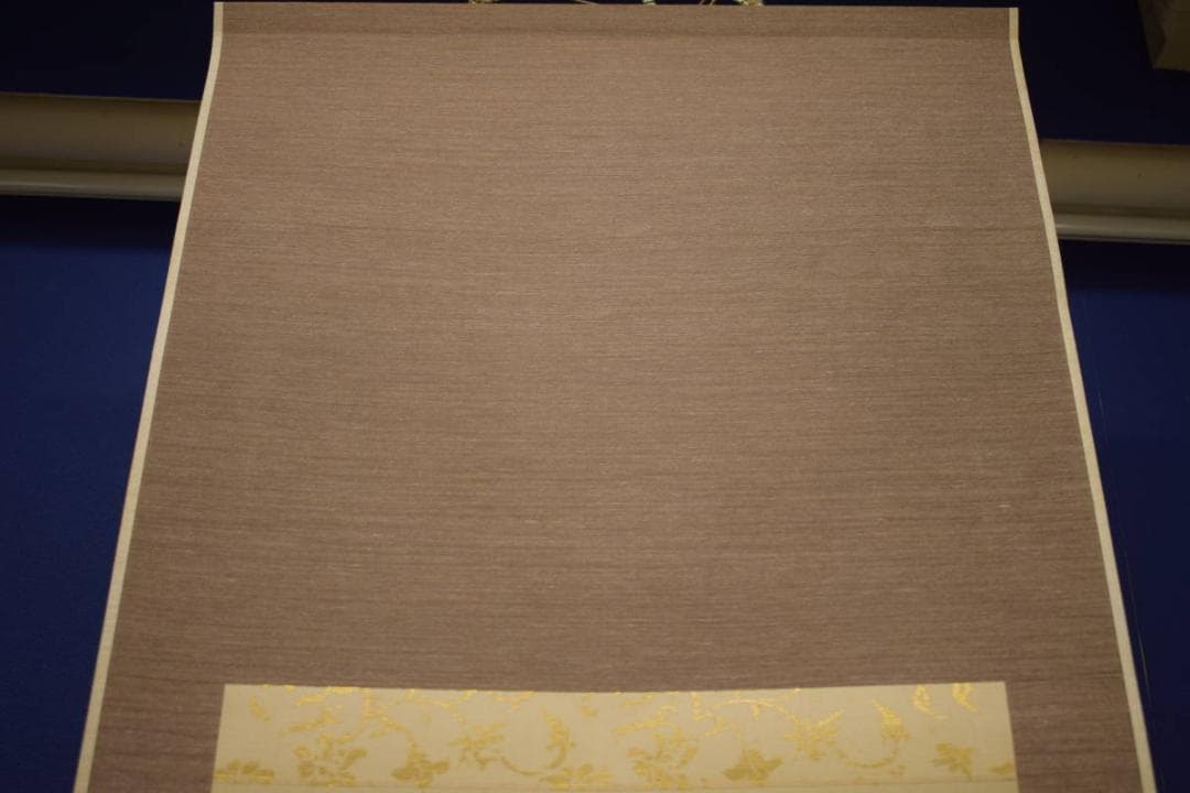 真作/貴道春鳳/敬太朗/萩に鶉図/ウズラ図/布袋屋掛軸HI-760