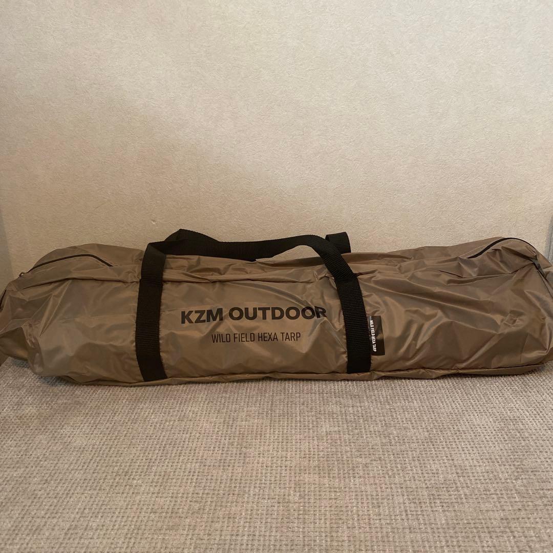 KZM OUTDOORワイルドフィールドヘキサタープ サンド