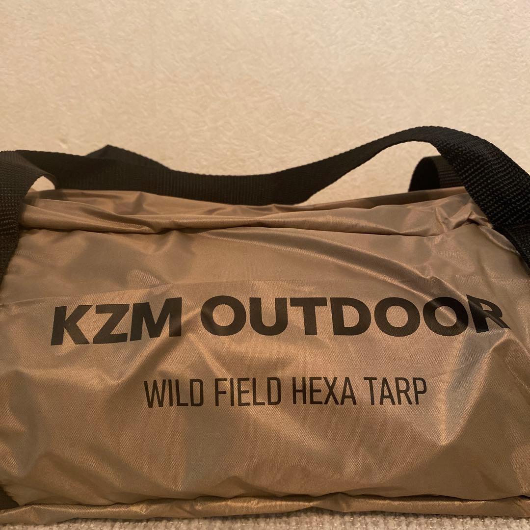 KZM OUTDOORワイルドフィールドヘキサタープ サンド