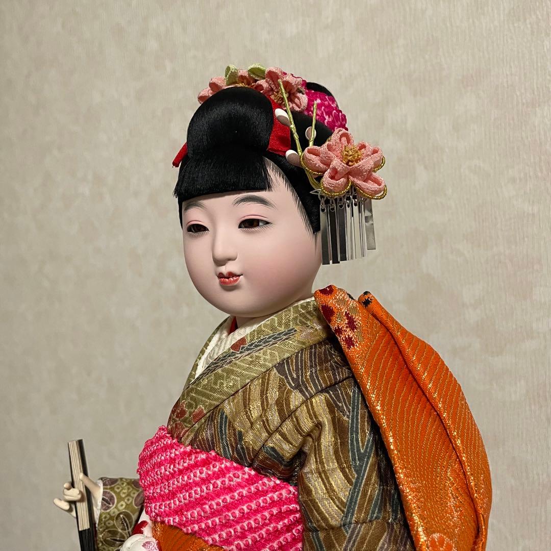 日本人形　吉徳大光　華姿　本絹京友禅