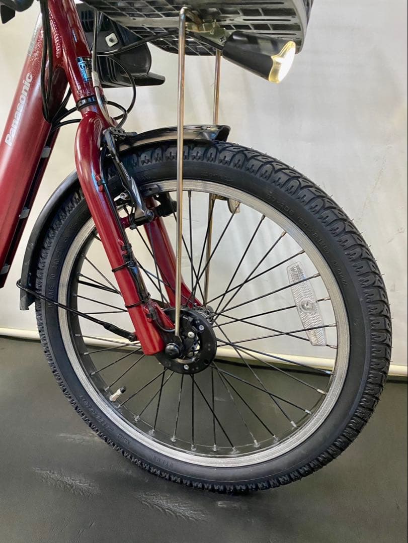 1年保証 送料無料　パナソニック　ギュット　20インチ　赤色　電動アシスト自転車
