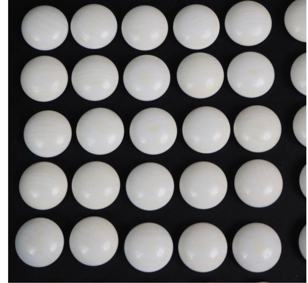 送料無料　日向特産　日向スワブデ蛤碁石36号・碁笥セット　旧家蔵出