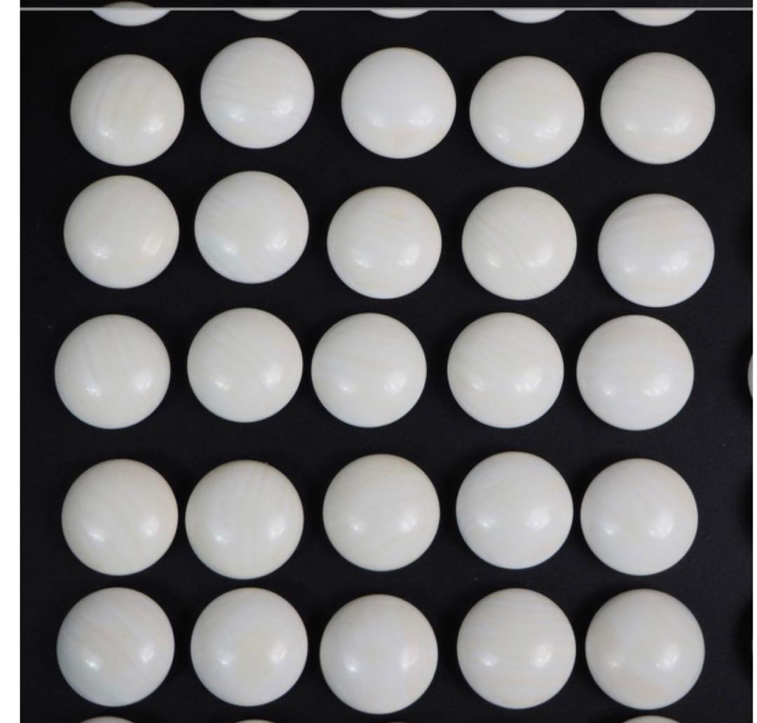 送料無料　日向特産　日向スワブデ蛤碁石36号・碁笥セット　旧家蔵出