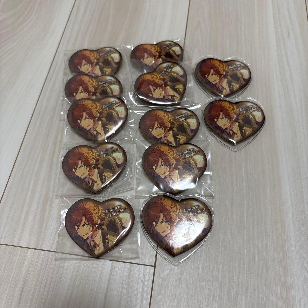 三毛縞斑 ハート 缶バッジ β缶 68点