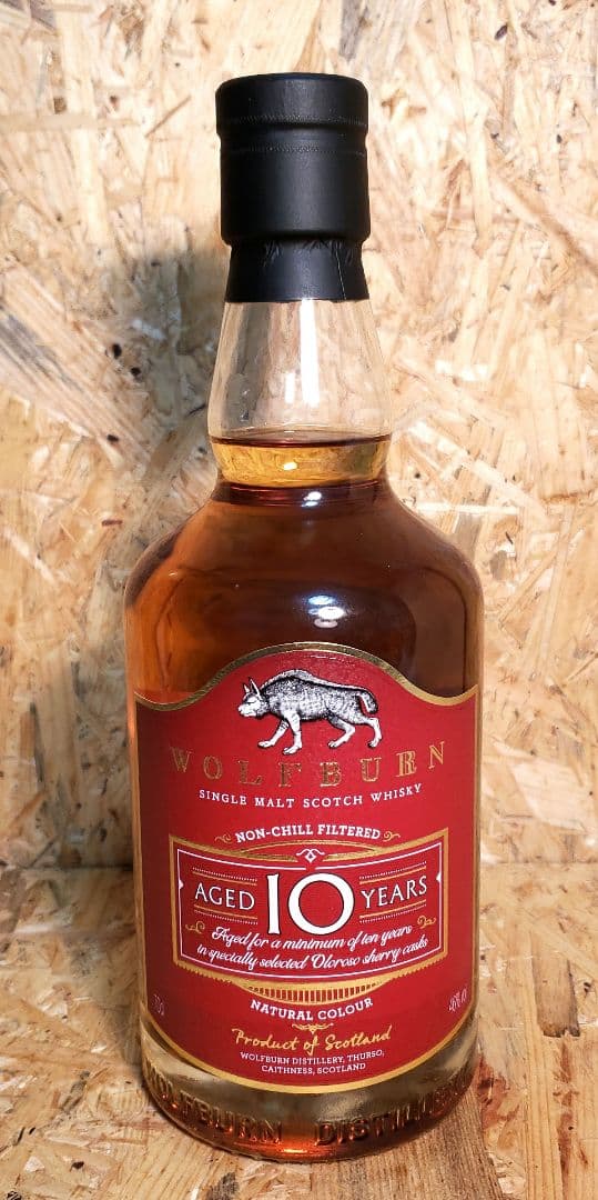 スコッチウイスキー　WOLF BURN 10年 ノンチルフィルター