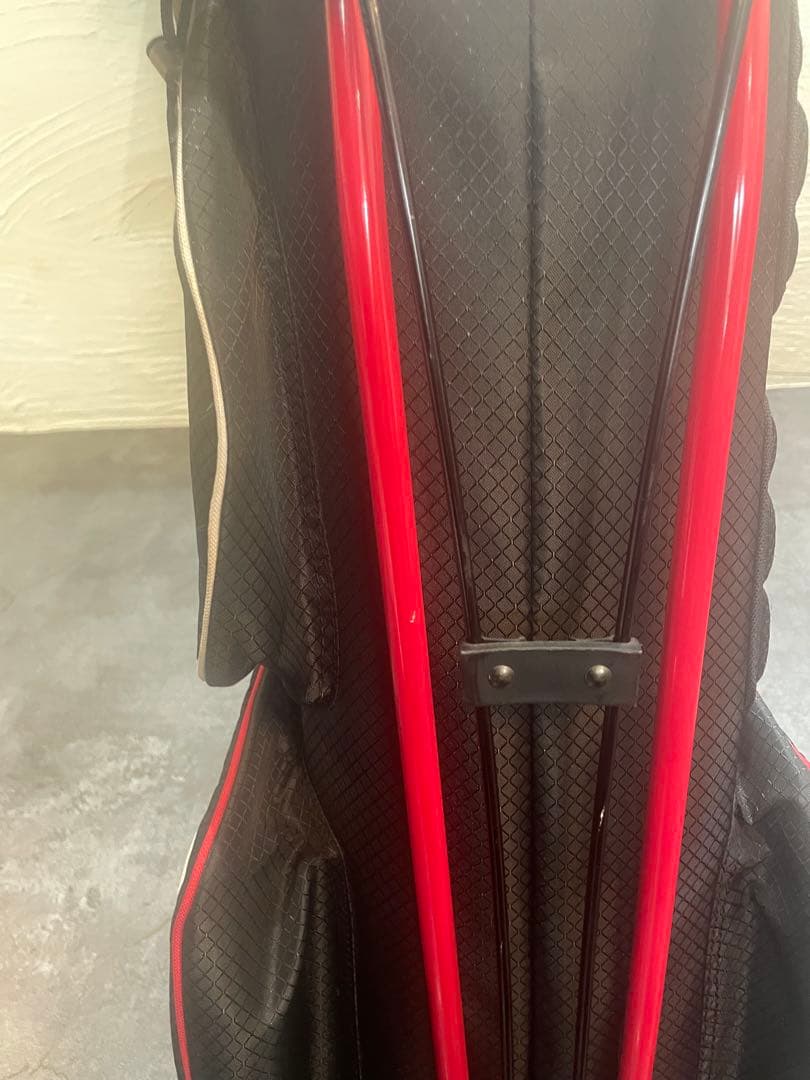 le coq sportif キャディバッグ 黒/赤