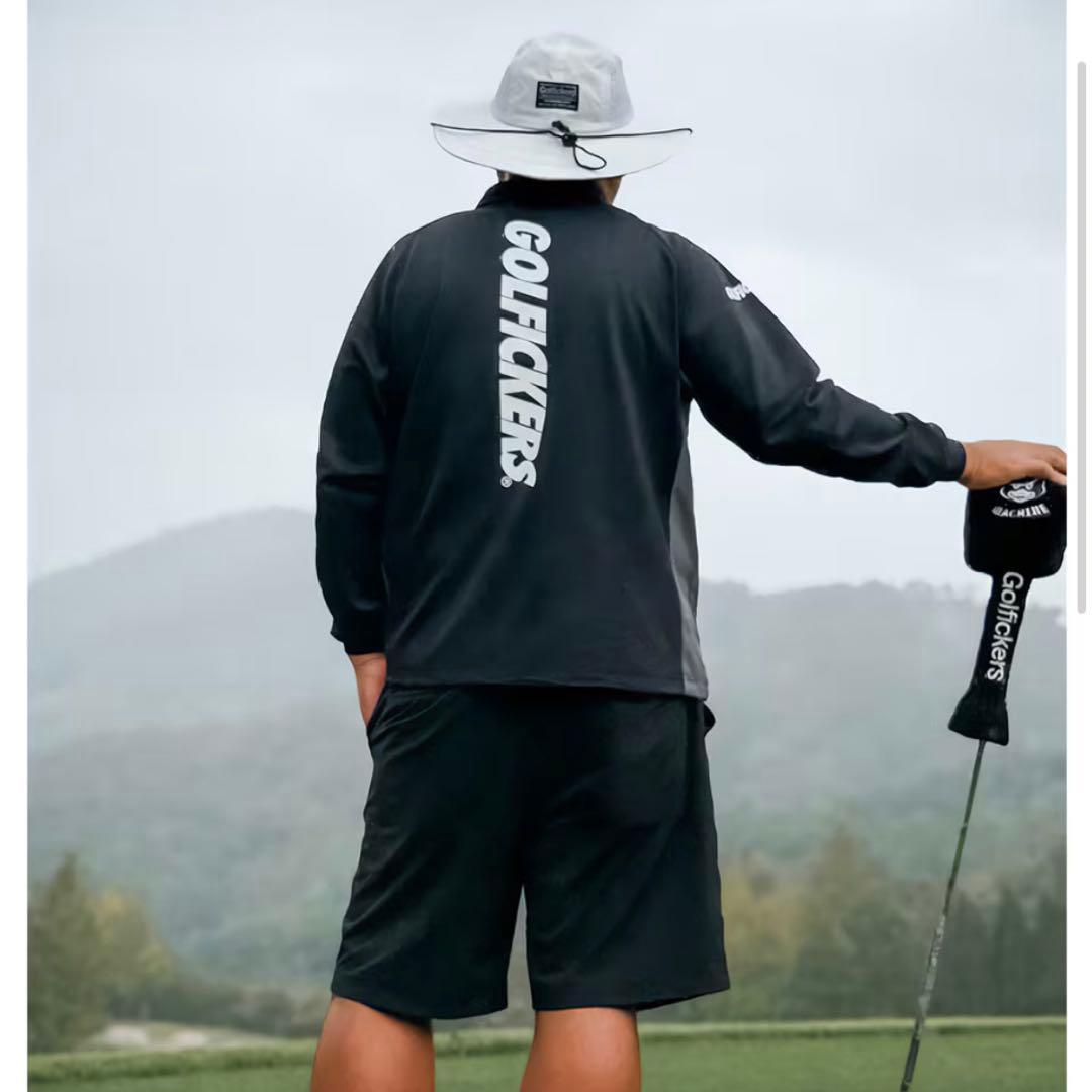 Golflickers ブラックポロシャツ