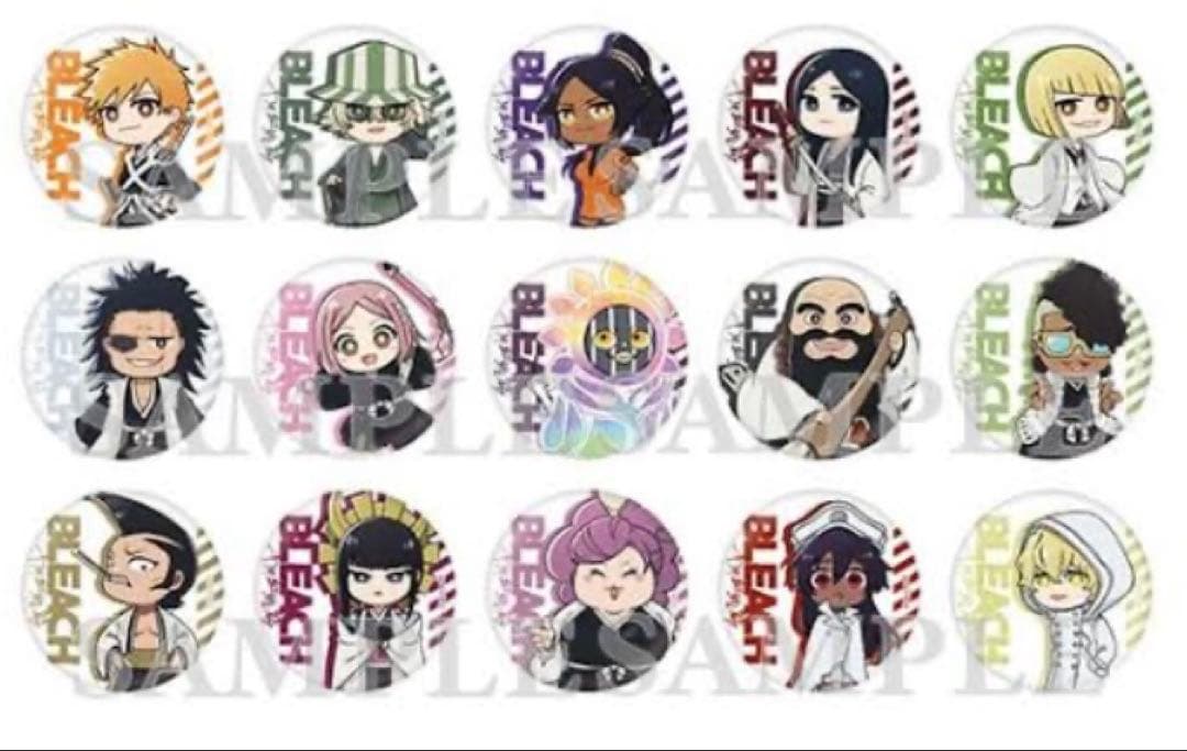 BLEACH　千年血戦篇　デフォルメキャラクター 缶バッジ Vol.2　全15種
