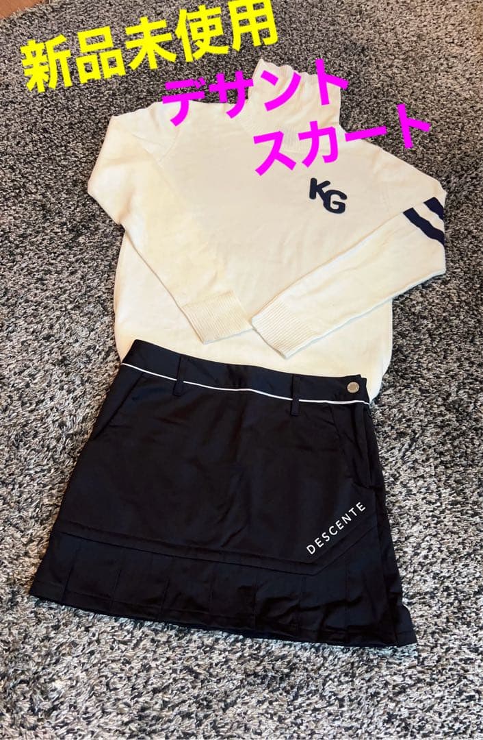 【新品】DESCENTE＊デサント＊プリーツ＊スカート＊ゴルフウェア＊ゴルフ女子