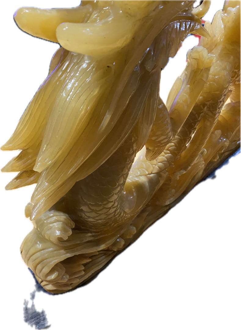 特大！縁起物　龍　天然石　彫刻　風水　開運