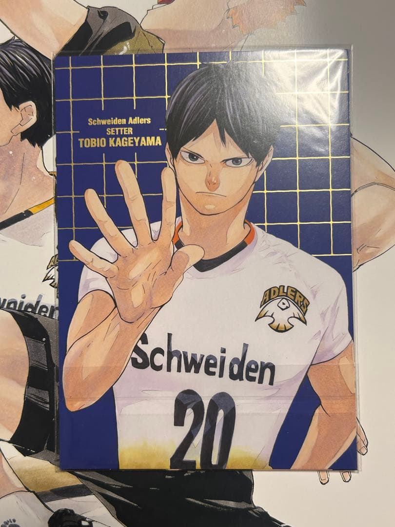 ハイキュー影山飛雄 原作絵 缶バッジ ポストカード アクリルスタンド のるキャラ