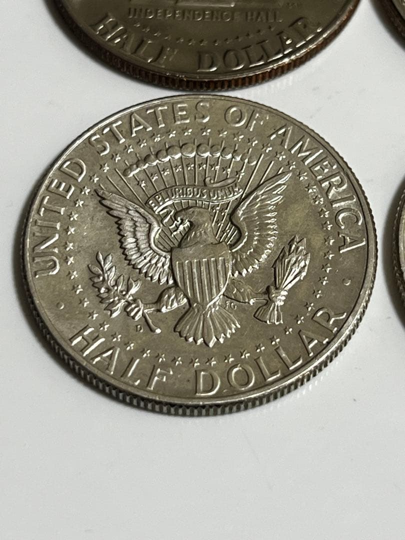 1964年1976年ケネディ　ハーフダラー4枚セット