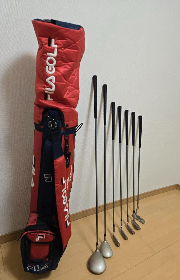 FILA ゴルフバッグ・クラブ初心者用セット