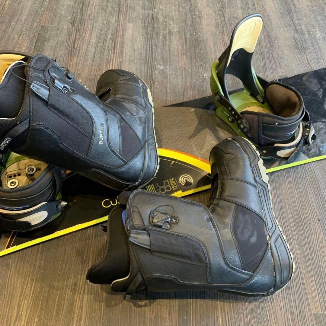 Burton Custom スノーボードブーツ ブラック3点セット