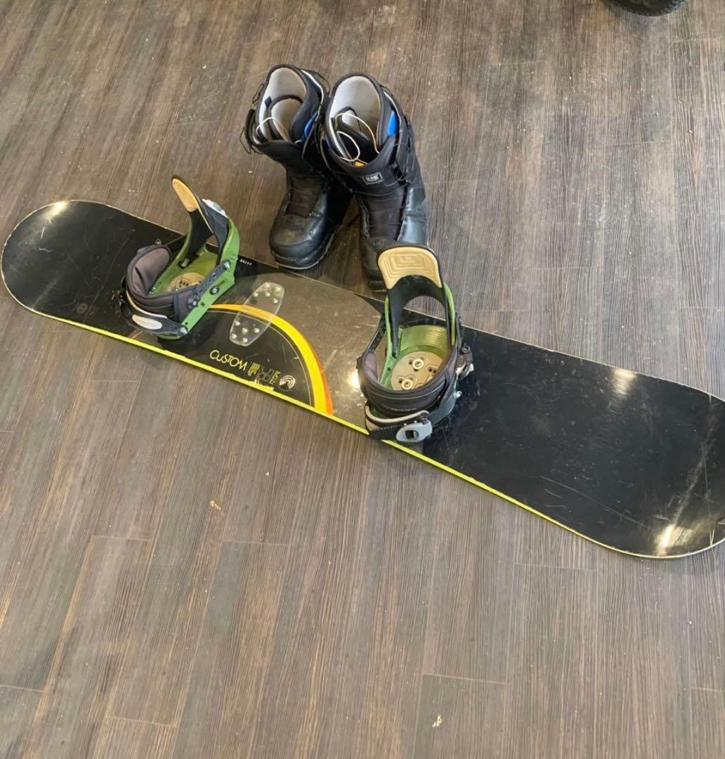 Burton Custom スノーボードブーツ ブラック3点セット