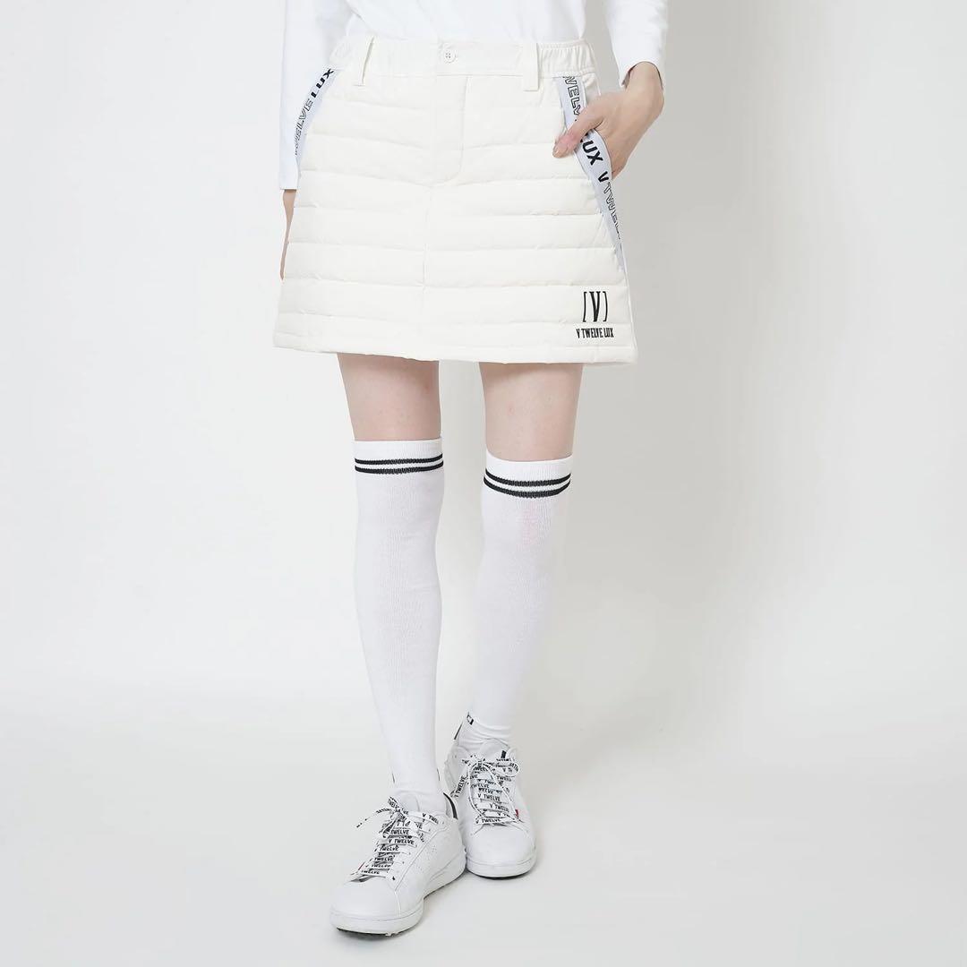 V TWELVE LUX ゴルフスカート ホワイト