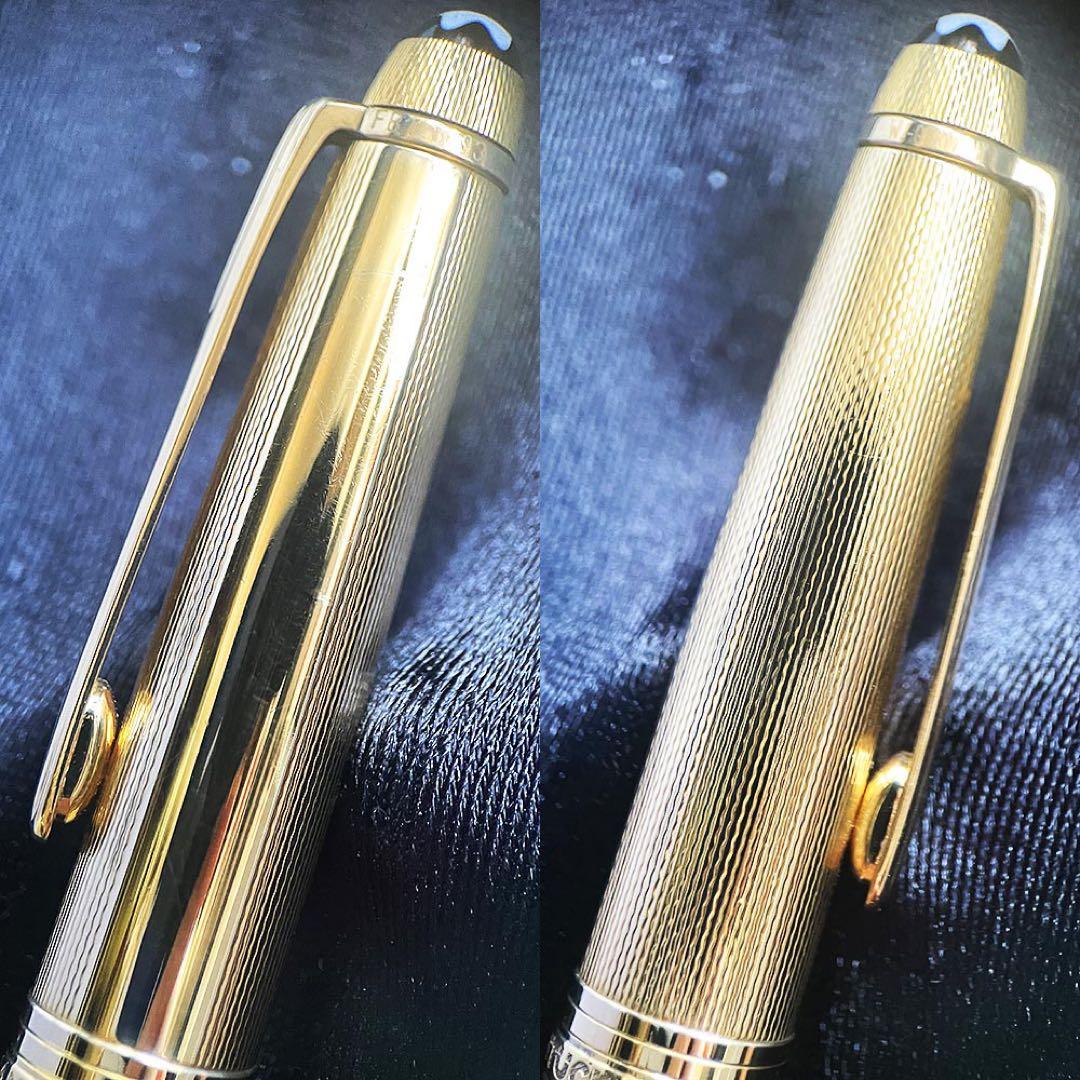 美品 モンブラン マイスターシュテュック 1644 ソリテール ゴールドバーレイ