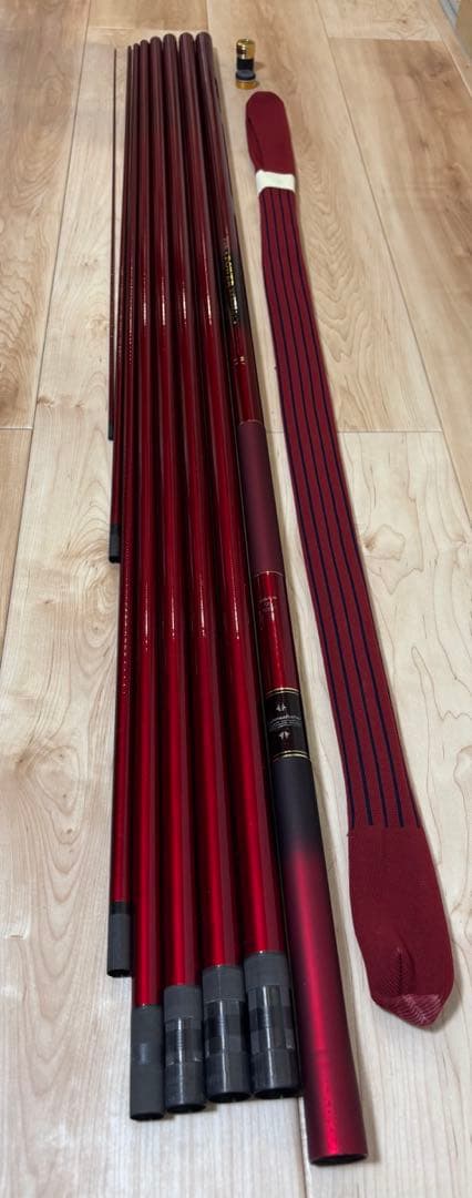 がまかつ、がま鮎POWER SPECIAL IV 95鮎竿 レッド