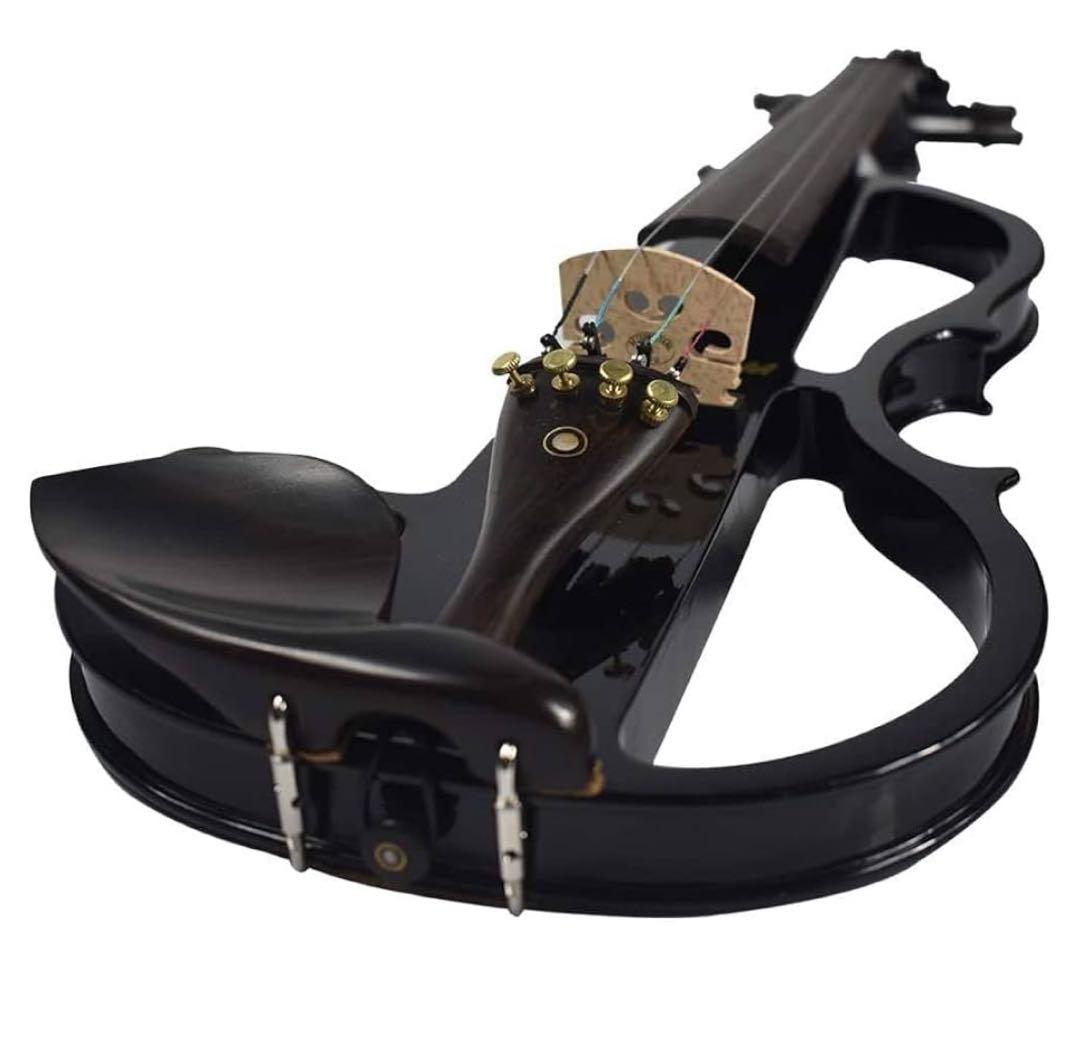 エレキヴァイオリン エボニー サイレント バイオリン 4/4 初心者入門セット