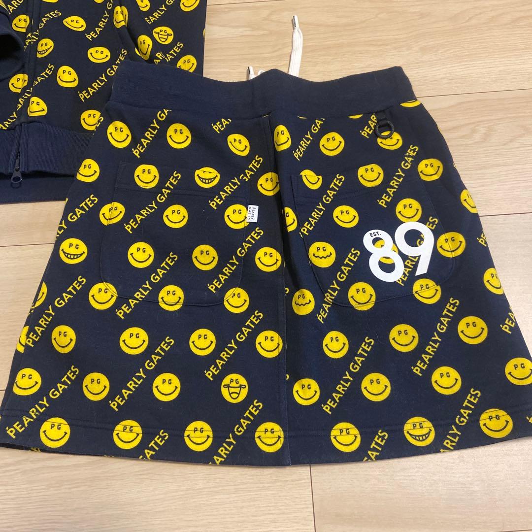 【ほぼ新品】PEARLY GATES スマイリーフェイスセット セットアップ