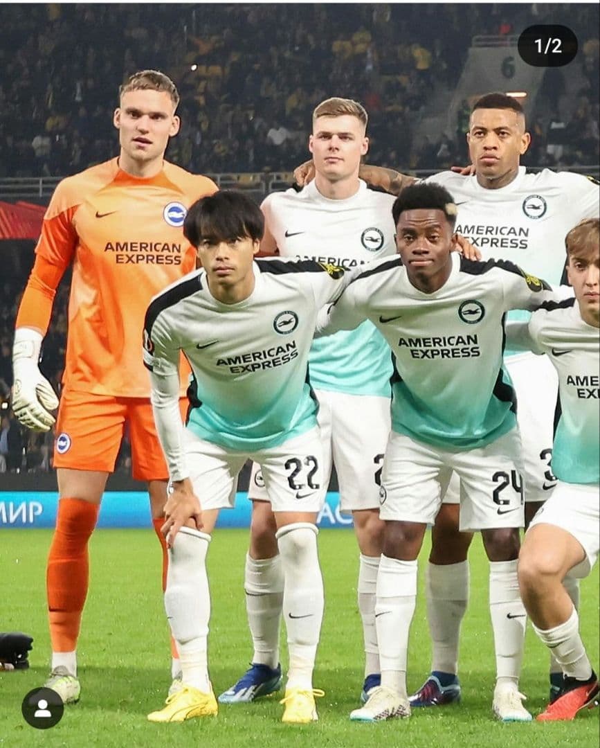 正規品☆ユースM　ブライトン　三笘選手　ヨーロッパリーグ出場記念ユニフォーム