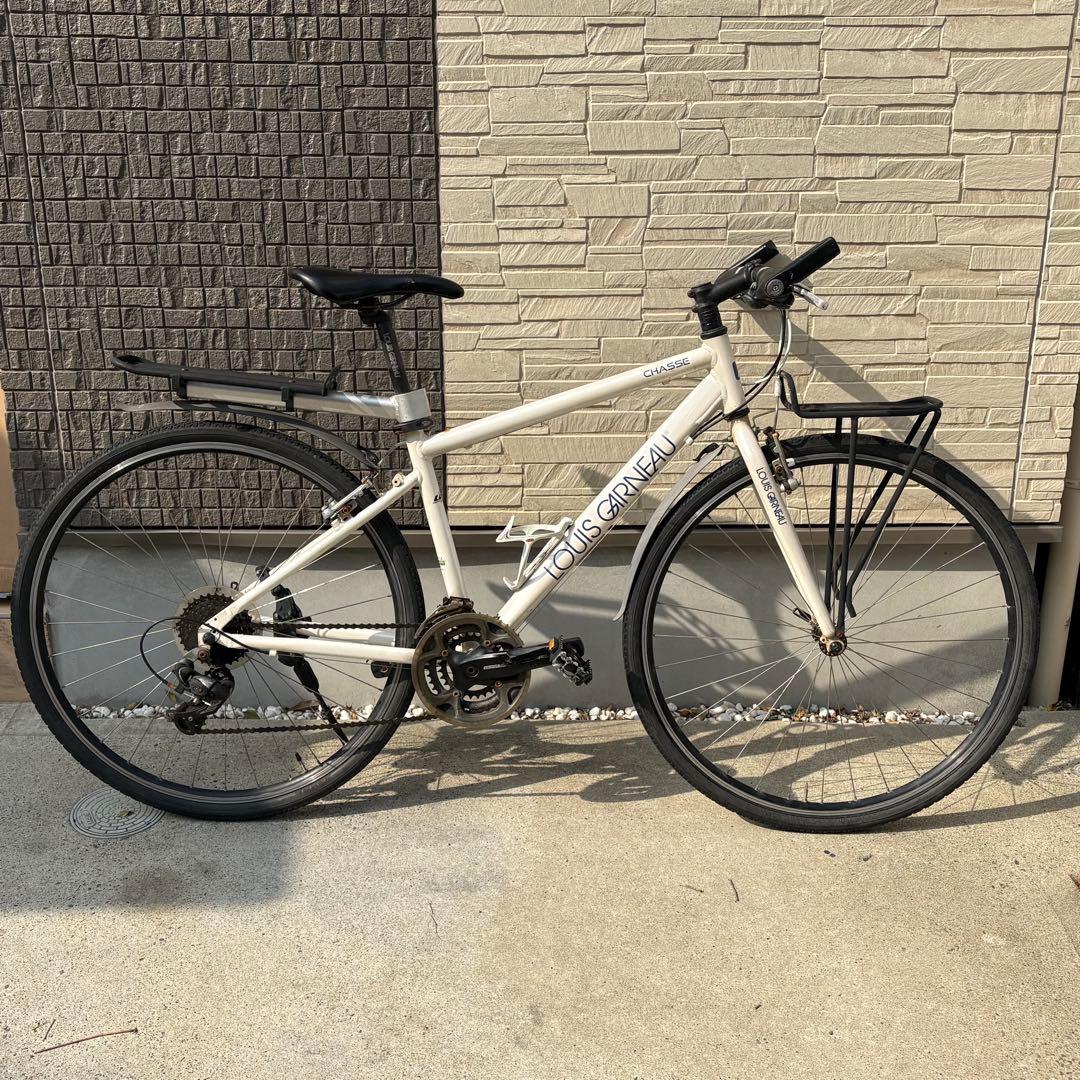 【整備済み】LOUIS GARNEAU ルイガノ クロスバイク 前後キャリア付き