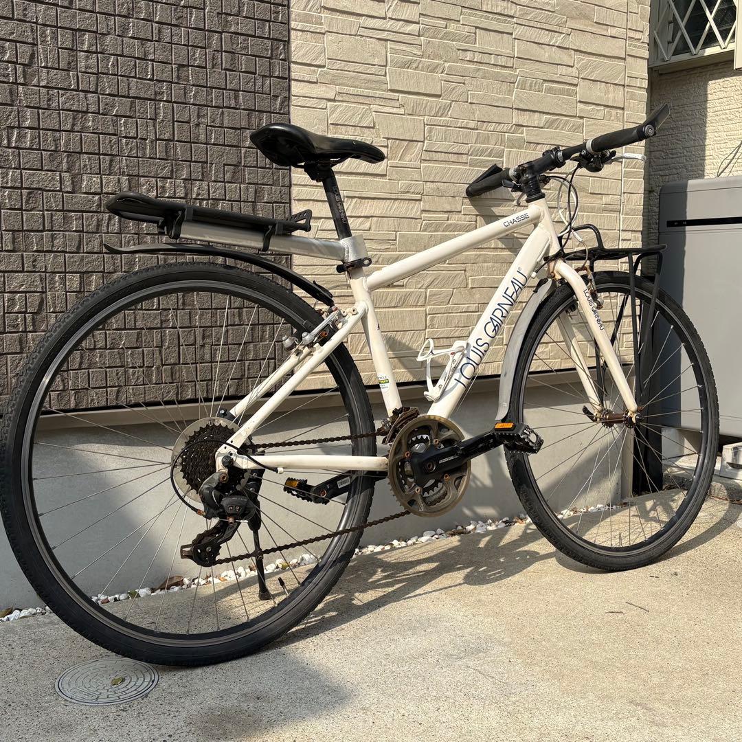 【整備済み】LOUIS GARNEAU ルイガノ クロスバイク 前後キャリア付き