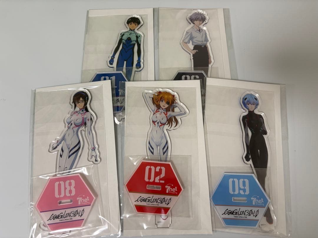 エヴァンゲリオン 希少 セブンネット限定 アクリルスタンド ５人のパイロット