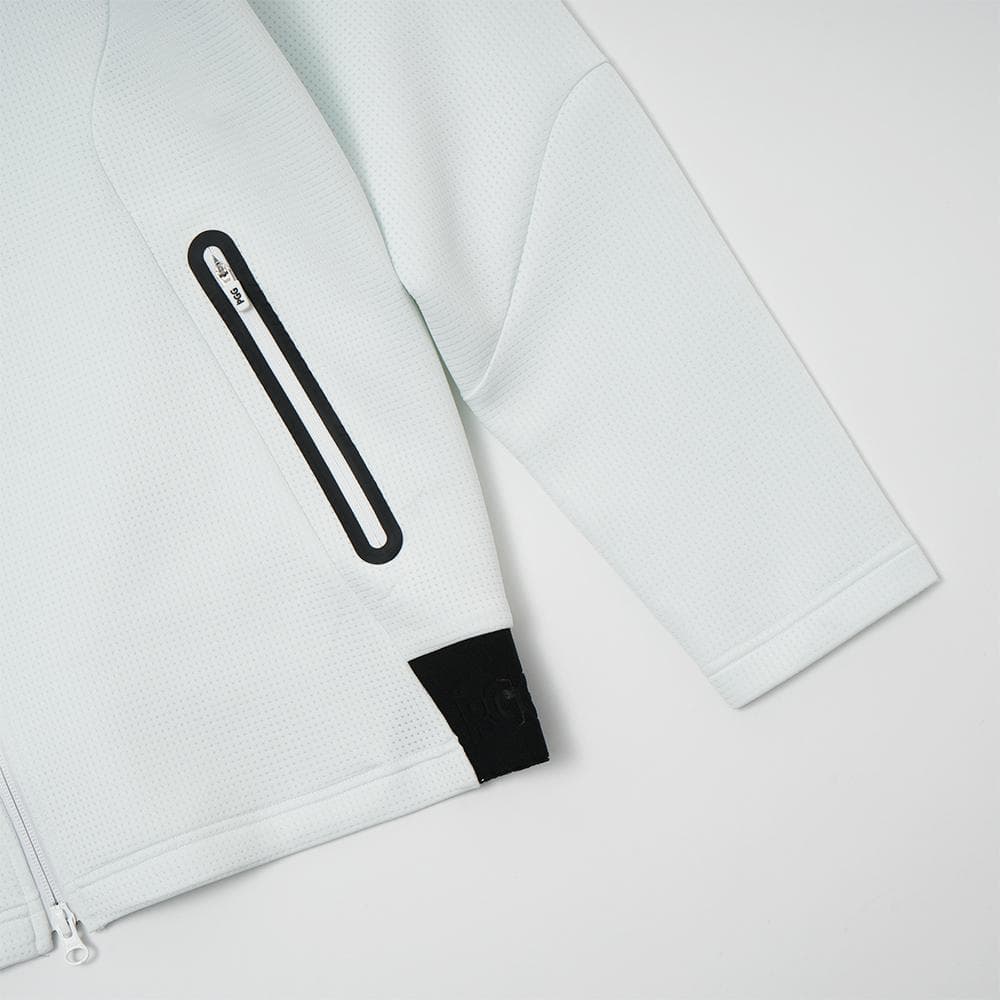 PEARLY GATES パーリーゲイツ PGG ジップフードパーカ白グレー 6