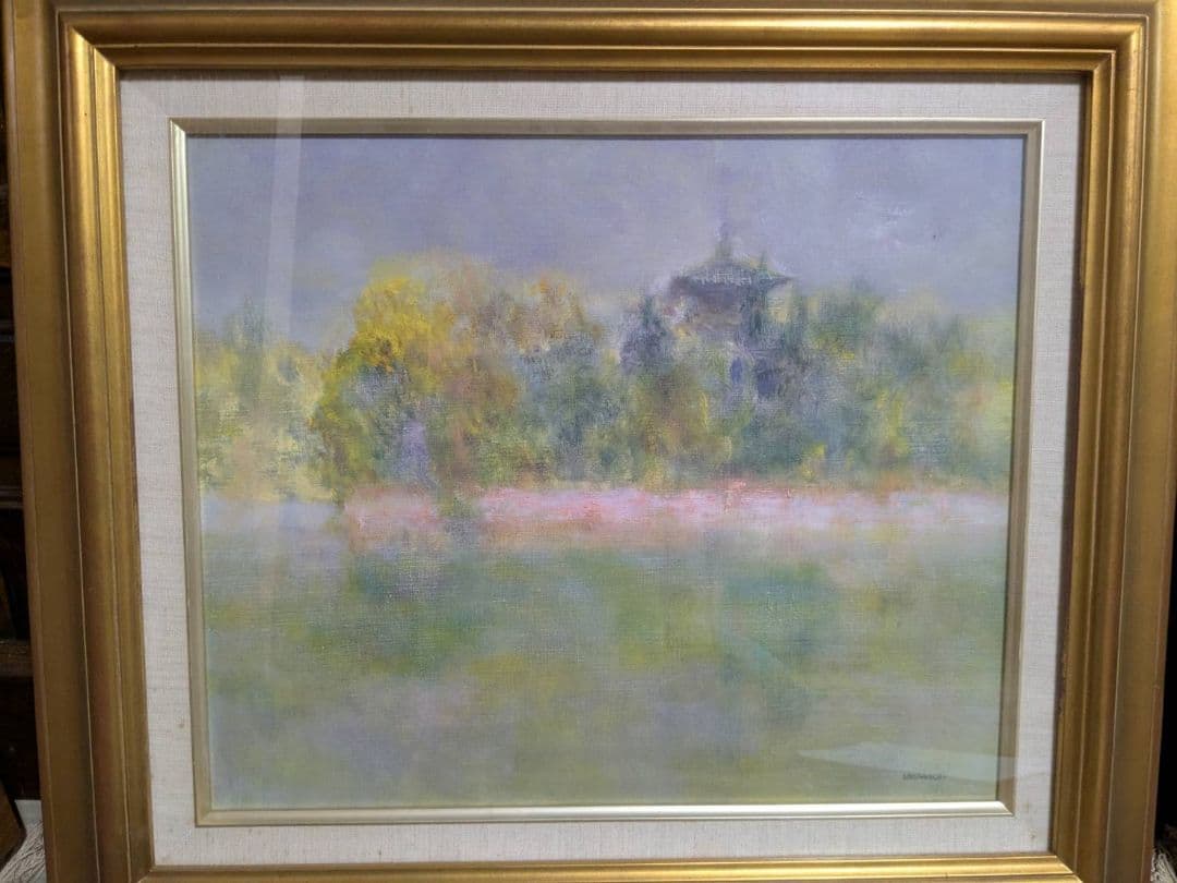 風景画・笹口淳（すなお）作「奈良薬師寺」