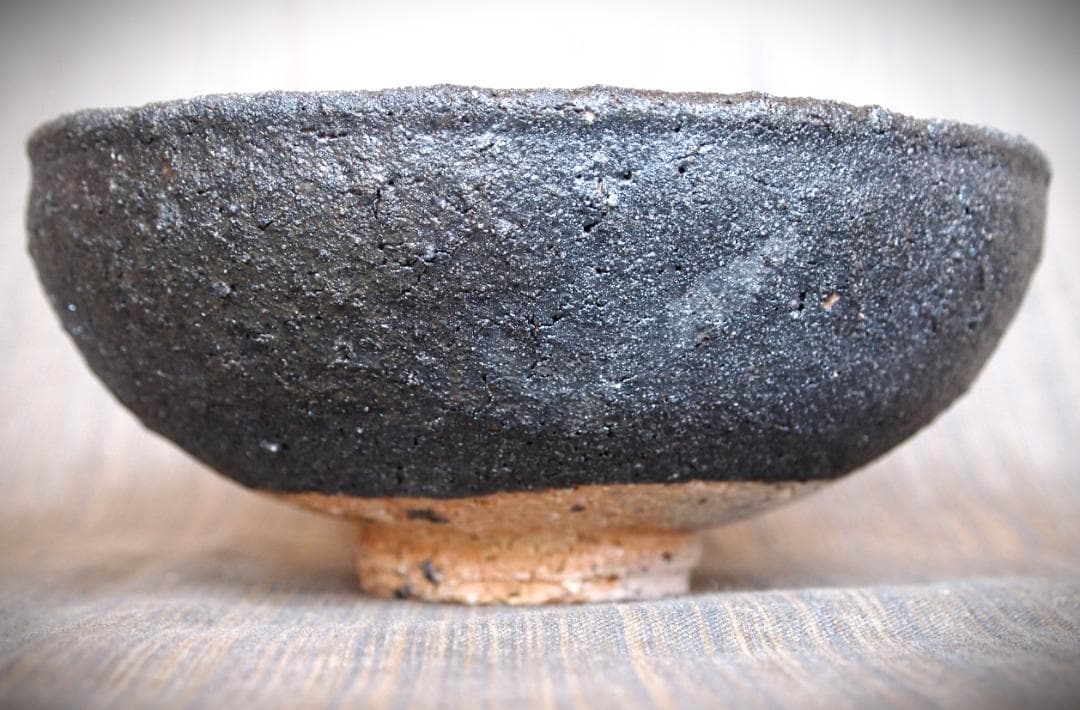 人気作家★鯉江明【父＆師：鯉江良二】常滑天竺手荒土鉄碗Ａ