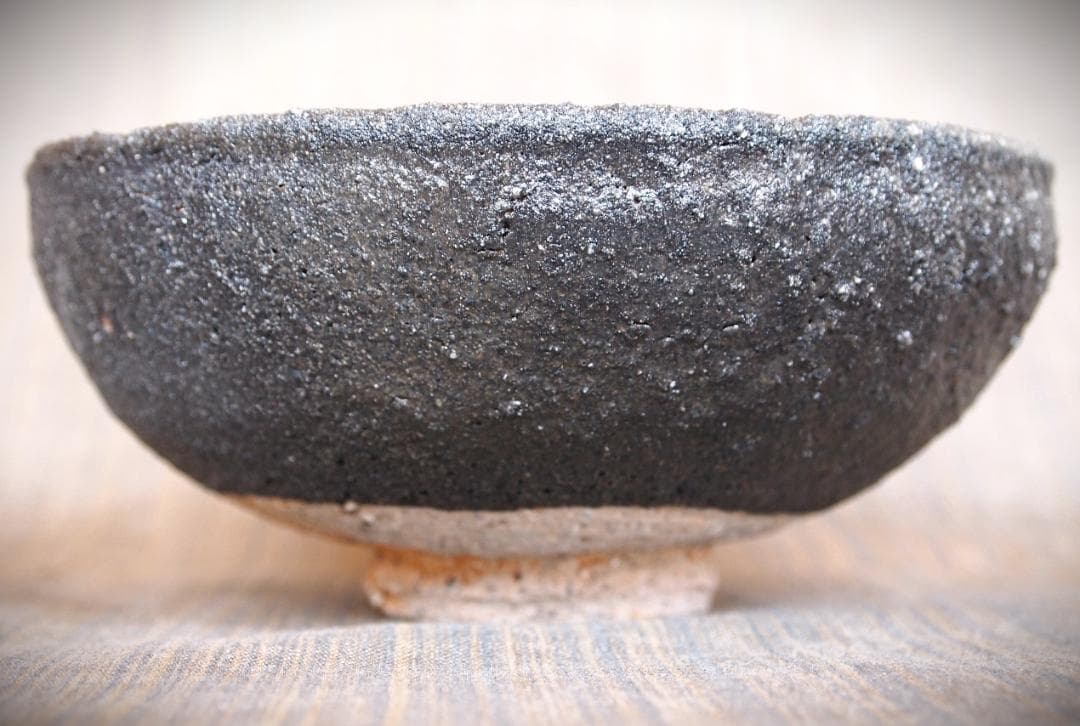 人気作家★鯉江明【父＆師：鯉江良二】常滑天竺手荒土鉄碗Ａ